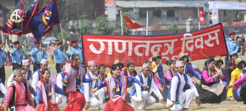 गणतन्त्र दिवसको अवसरमा जनकपुरमा प्रभातफेरी, मन्त्रीदेखि मुख्यमन्त्रीसम्म सडकमा