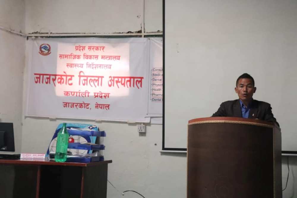 नगरपालीकाको सहयोगमा जिल्ला अस्पताल जाजरकोटमा एचएमआइएस जडान