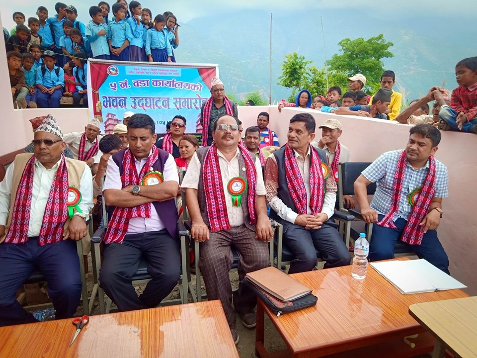 सिन्धुलिको फिक्कल गाँउपालिका वार्ड नं. ५ मा बन्यो जिल्लाकै नमुना वडा कार्यालय