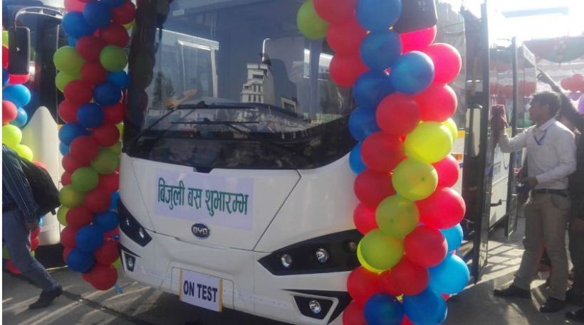 सार्वजनिक विद्युतीय बस आजदेखि सञ्चालनमा