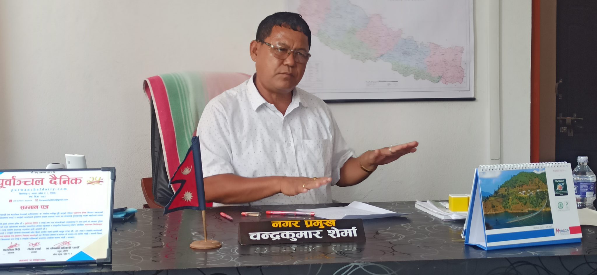 शिवसताक्षी नगरपालिकालाई छिट्टैनै सम्बृद्ध नगरपालिका बनाउने नगरप्रमुख शर्माको योजना