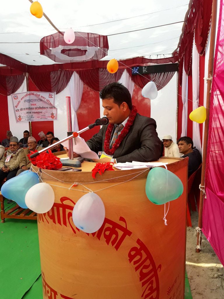 समृद्ध गाउँपालिका निर्माणको अभियानमा जुट्दै छौं: नगर प्रमुख चन्द