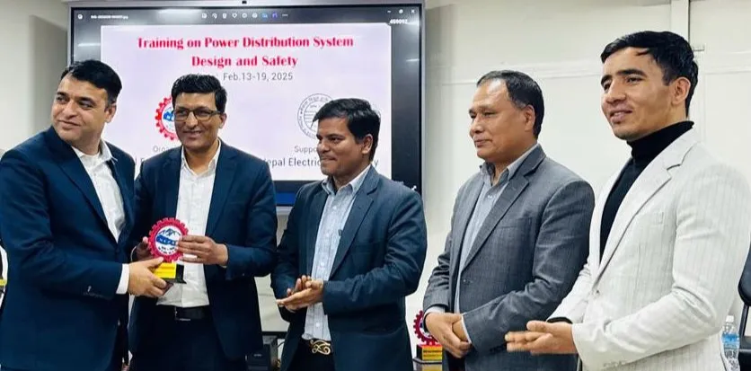 पावर वितरण प्रणालि डिजाईन तथा सुरक्षा सम्बन्धि तालिम सम्पन्न